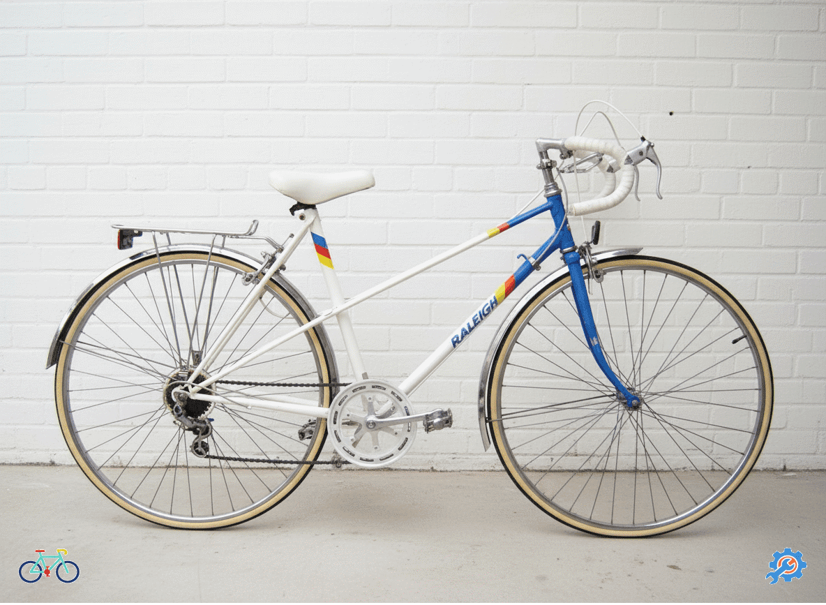 Raleigh Team Mixte drop handlebar road bike